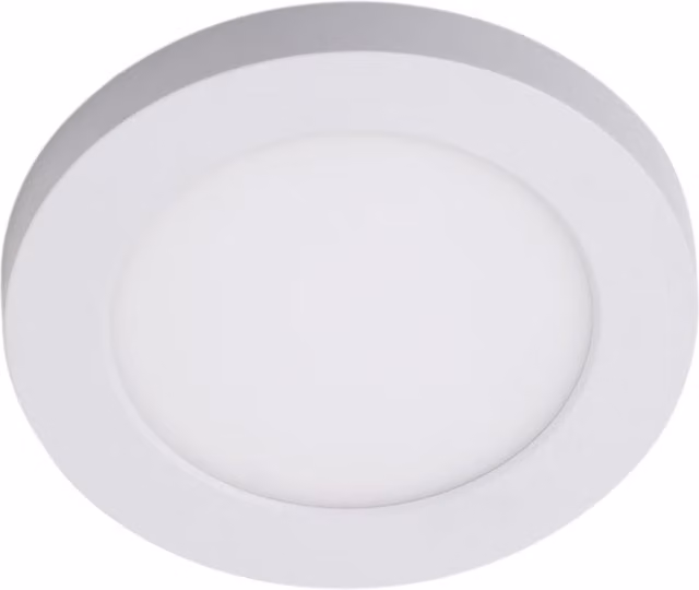 Litecraft Darly 6W LED Round Flush Ceiling or Wall Light in White