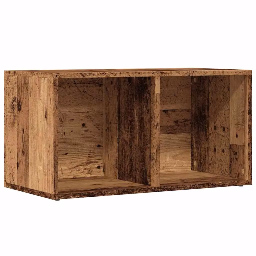 Berkfield Home LP Storage Box in Old Wood Brown, W/D/H: 69.5 x 34 x 36 cm – 2