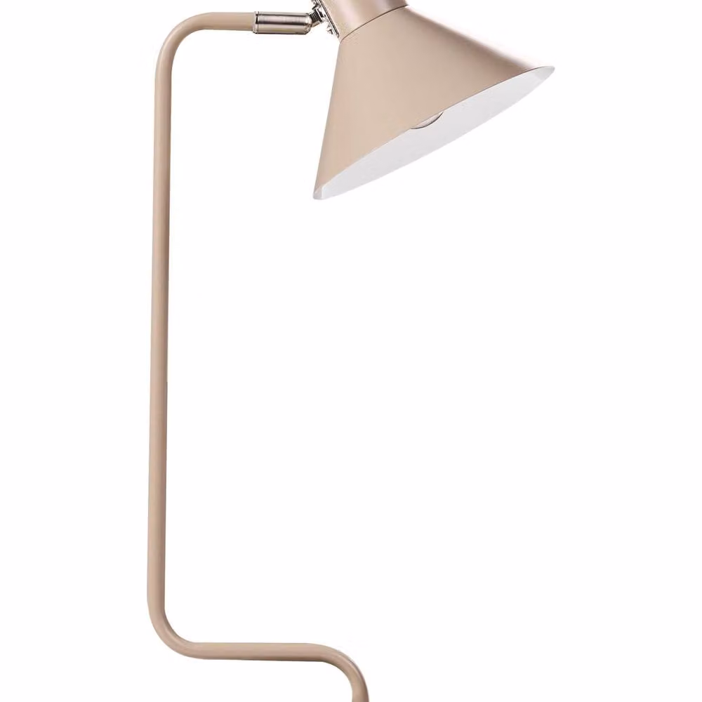 Wyld and Coco Beige Metal Desk Lamp with Adjustable Cone Shade, Height: 51 cm – 2