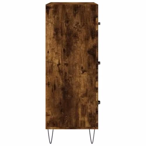 vidaXL Modern Sideboard in Smoked Oak, W/D/H: 69.5 x 34.0 x 90.0 cm – 4
