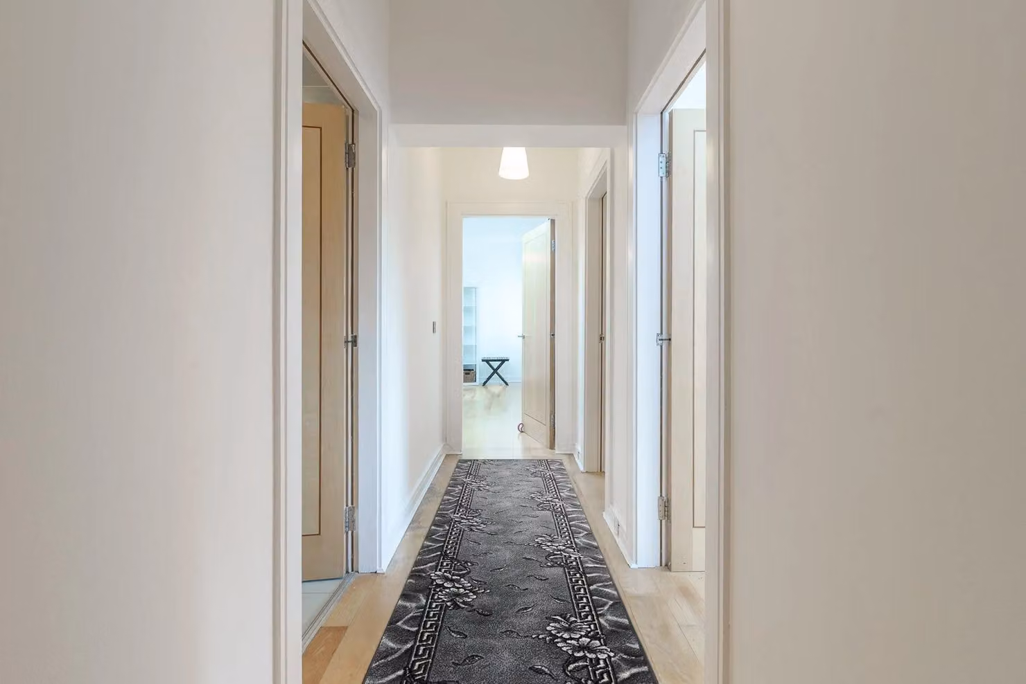 RugsX Bcf Morad Grey Floral Runner, W: 90 cm, L: 230 cm – 4