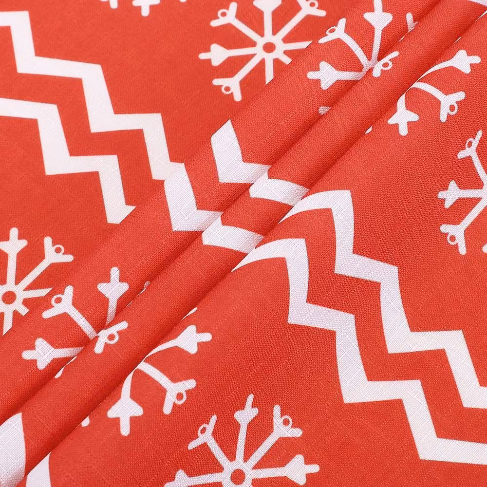 London Boutique Red Christmas Waterproof Polyester Square Tablecloth – 3