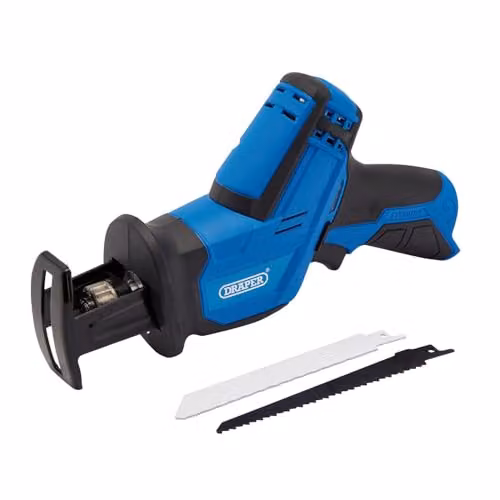 Draper 70297 12V Reciprocating Saw in Blue and Black