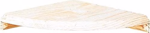 Core Products Pine Corner Shelf Kit, Wall Mounted, Natural Pine, Brown or White