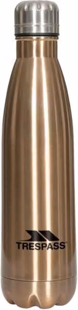 Trespass Caddo Vacuum Insulated Stainless Steel Thermal Flask in Bronze, 500 ml – 1