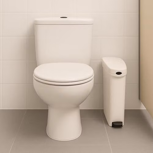 ProKleen White Pedal Operated Sanitary Bin 20L with 50 Bin Liners – 2