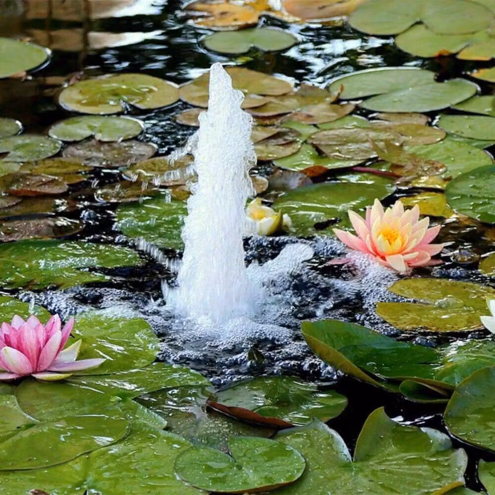 VOGREX Solar Powered Pond Fountain Water Pump in Black – 4