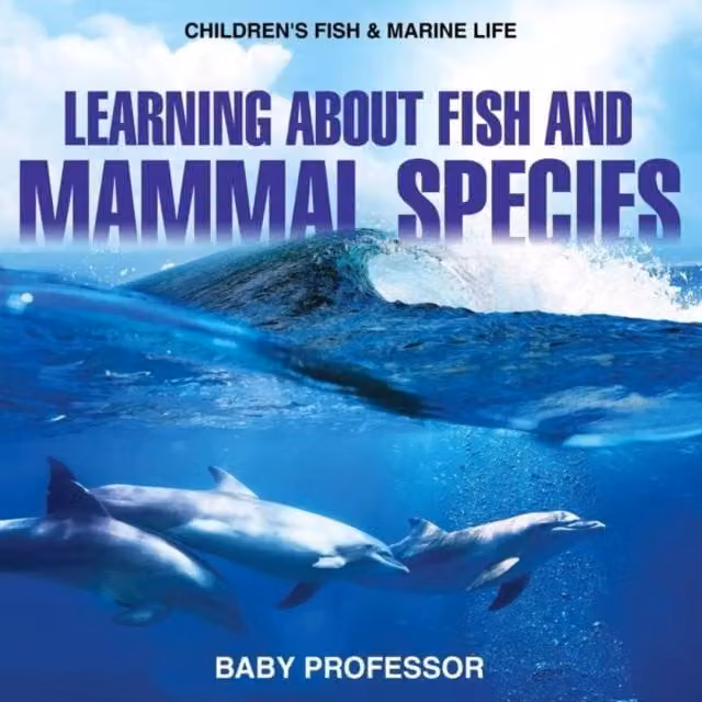Baby Professor Learning about Fish and Mammal Species Children's Book in Multicolour and Blue