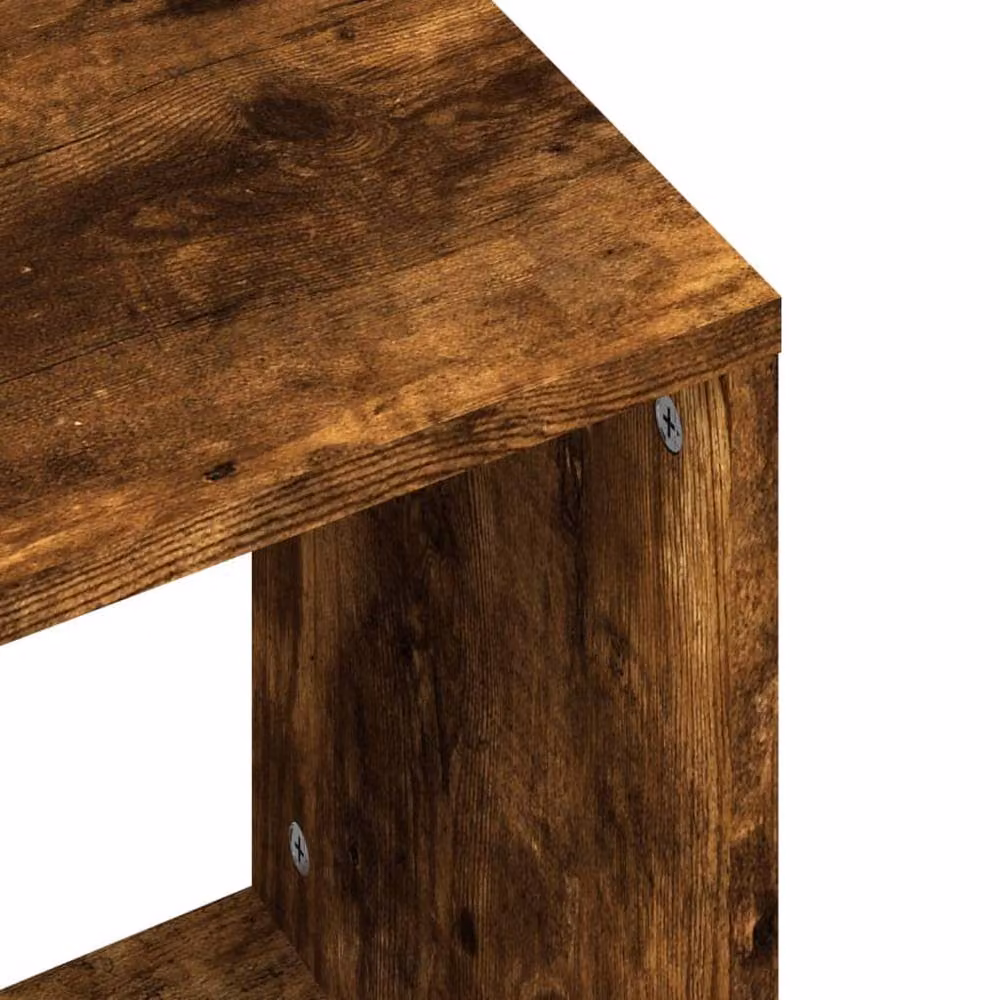 Berkfield Home Nesting Coffee Tables, 2 Piece Set in Smoked Oak Brown Engineered Wood – 7