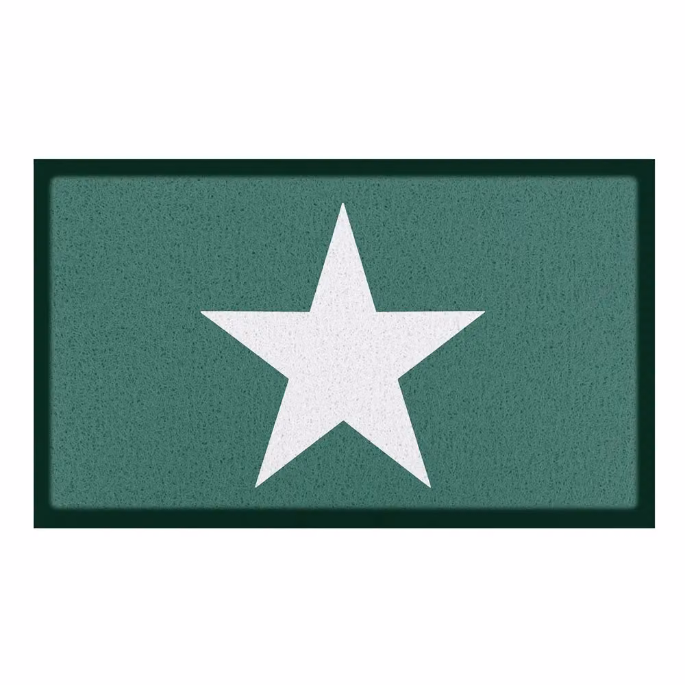 Artsy Mats Green Star Indoor and Outdoor Doormat, W/D: 70 x 40 cm – 2