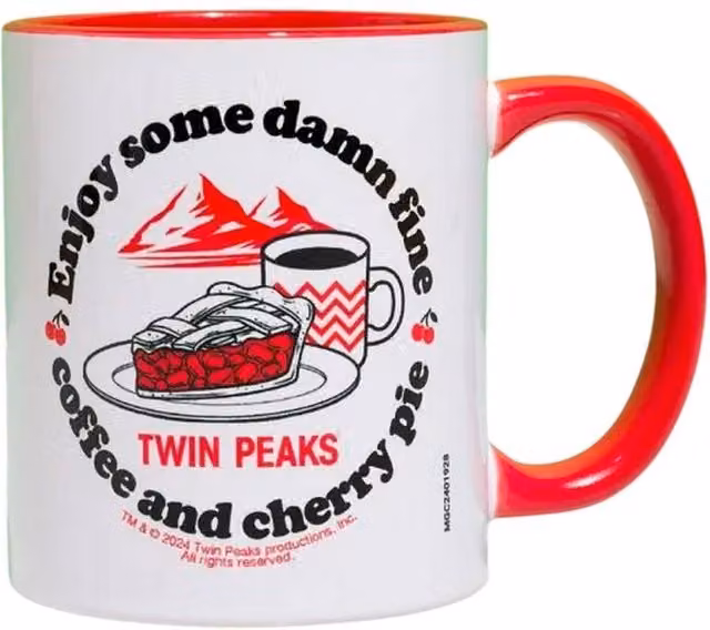 Twin Peaks RR White Porcelain Cafe Mug – 1