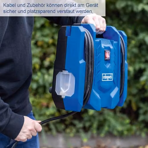 Scheppach Airforce 7 Portable Electric Air Compressor, 1100W, 8 Bar, Blue – 6