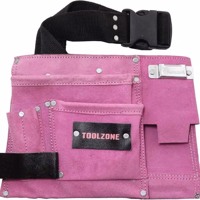 Garden Mile Pink Double Nylon Tool Pouch with Belt