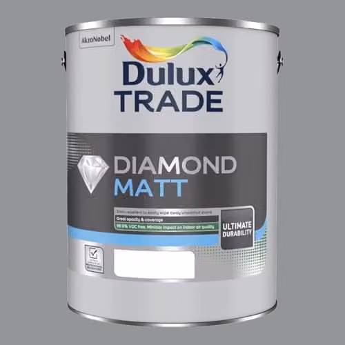 Dulux Trade Diamond Matt Paint in Natural Slate Grey, 5l