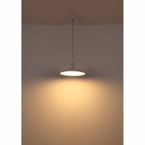 Globo Lighting Modern White Dome LED Pendant Lamp with CCT Memory and Adjustable Height, H 150 cm, W 40 cm, D 40 cm – 4