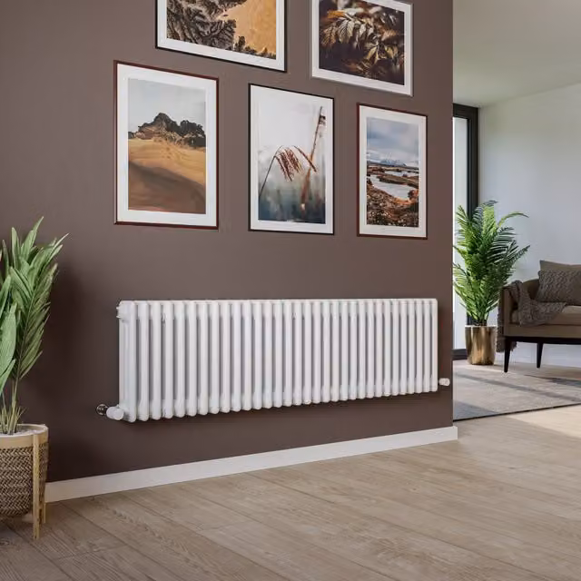 Agadon Kylo 3 Column Radiator in White, W/H: 40.0 x 83.0 cm
