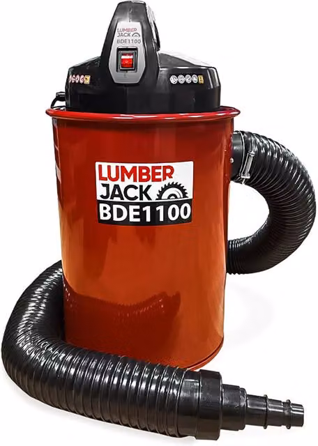 Lumberjack 1100W Woodworking Dust Collector with 50L Drum in Red, W: 100 cm, D: 40 cm, H: 40 cm – 1