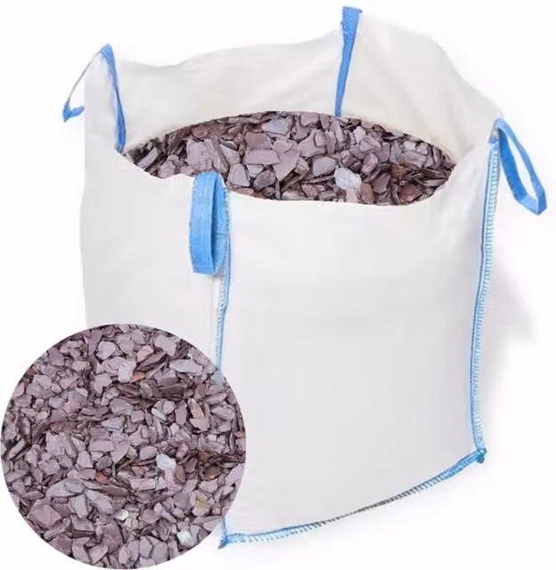40mm Plum Slate Gravel Chippings 800kg Bulk Bag