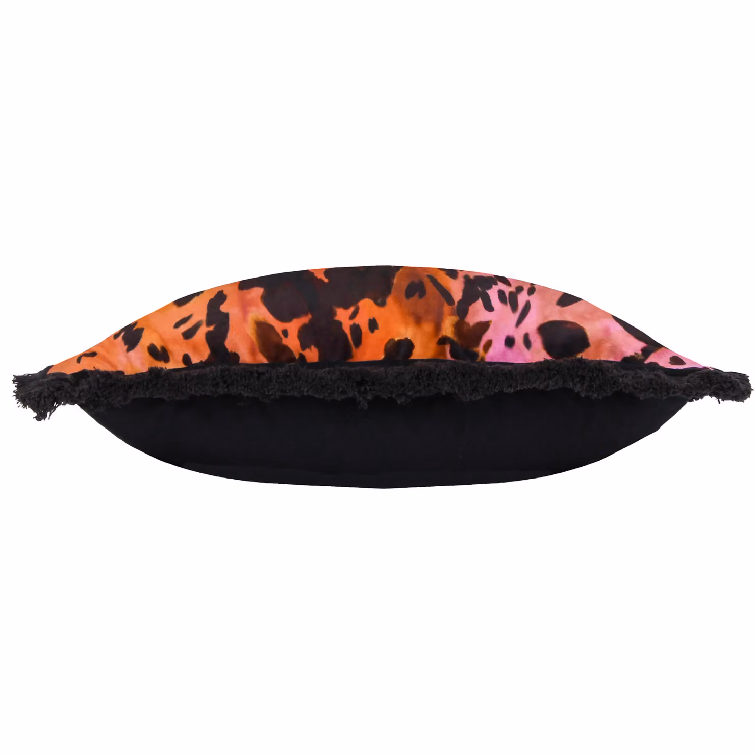 Paoletti Colette Animal Graphic Velvet Cushion in Pink, Orange and Black, W/D/H: 45 x 45 x 45 cm – 3