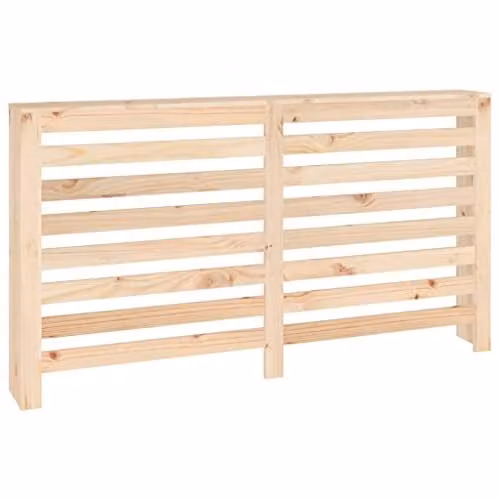 vidaXL Radiator Cover in Brown Untreated Solid Pine Wood, W/D/H: 153 x 19 x 84 cm – 1