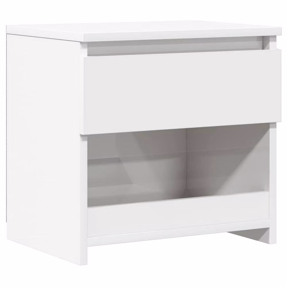 Berkfield Home Elegant High Gloss White Bedside Cabinet W/D/H: 40 x 30 x 39 cm – 2