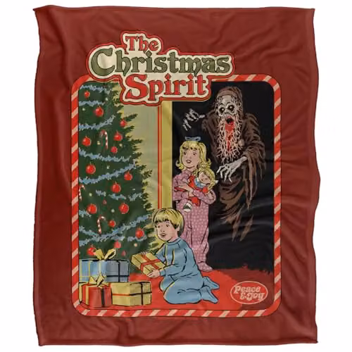 Steven Rhodes Christmas Spirit Silky Touch Super Soft Fleece Throw Blanket, Multicolour, W/D/H: 152 x 127 x 1 cm – 5