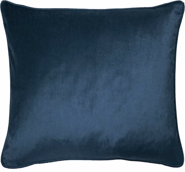 Laura Ashley Nigella Square Filled Cushion in Midnight Blue, W/D/H: 50 x 50 x 50 cm