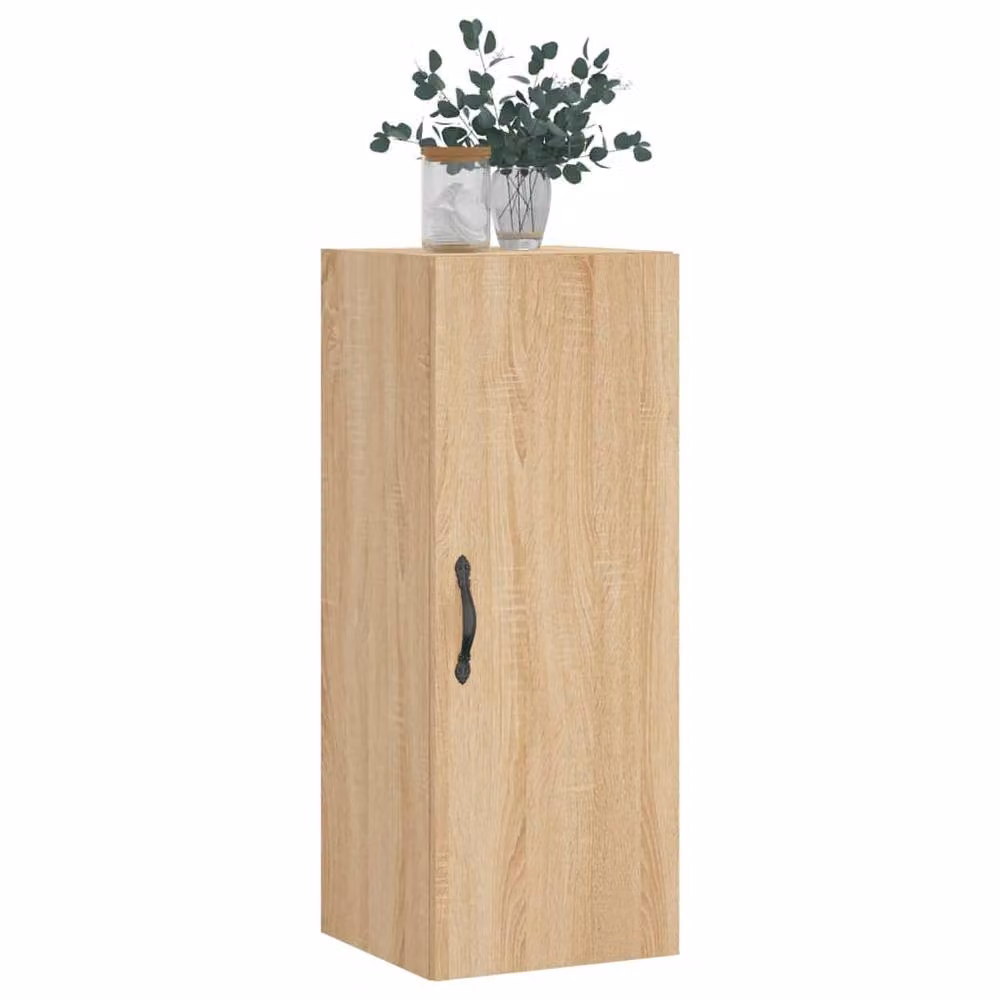 Berkfield Home Wall Mounted Sonoma Oak Cabinet in Beige, W/D/H: 34.5 x 34.5 x 90 cm – 2