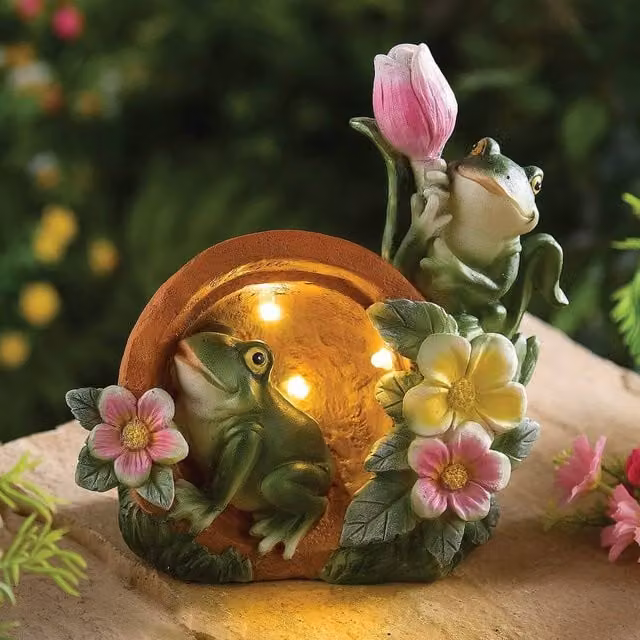Coopers of Stortford Floral Animal Tabletop Ornament in Pink, Yellow and Multicolour
