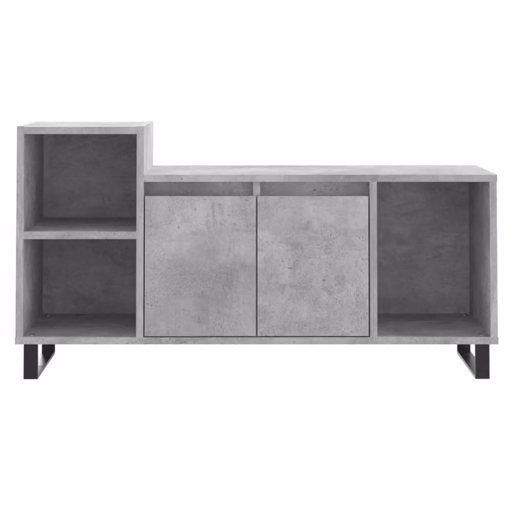 Berkfield Home TV Cabinet in Concrete Grey, W/D/H: 100 x 35 x 55 cm – 3