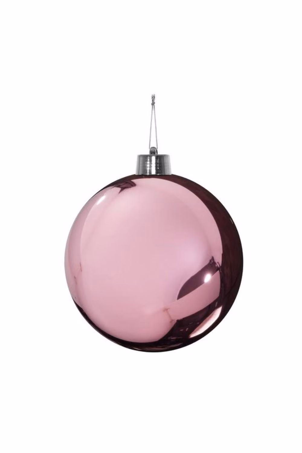 KDMD Pink Shiny Shatterproof Christmas Bauble, Diameter: 25 cm – 2