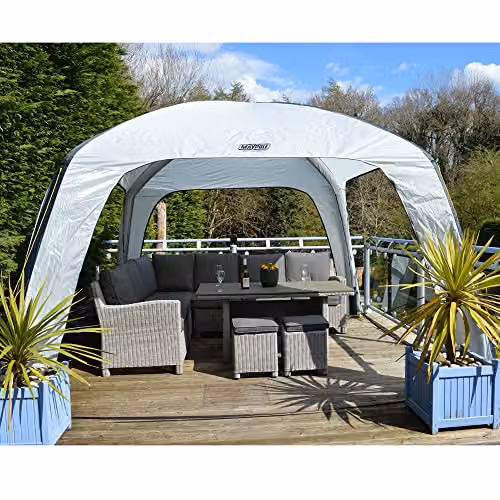 Maypole Inflatable Gazebo Event Shelter in Grey and White, W/D/H: 365 x 365 x 220 cm – 3