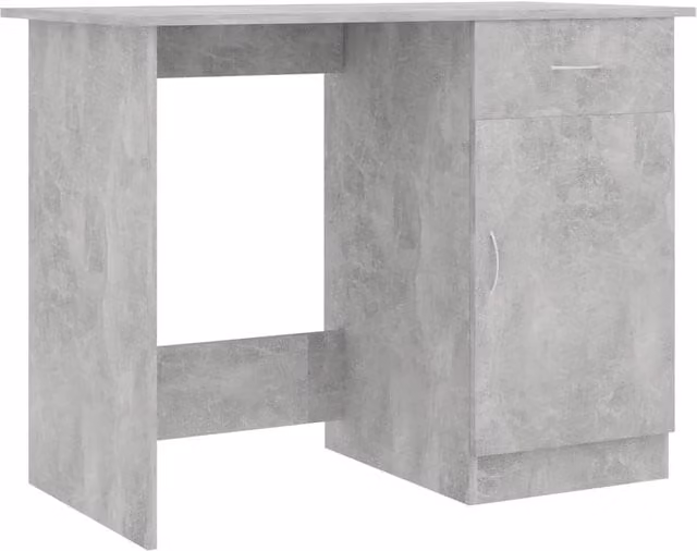 Berkfield Home Modern Writing Desk in Grey, W/D/H: 100 x 50 x 76 cm – 1
