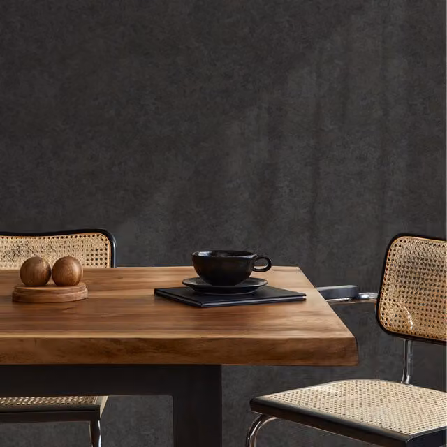 Superfresco Easy Organics Plain Texture Wallpaper in Black