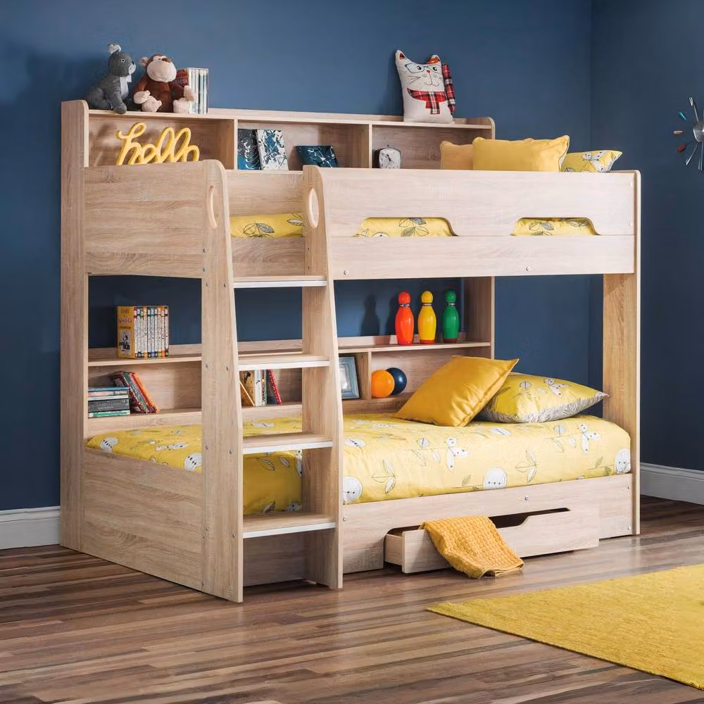 Cheshire Ironwood Sonoma Oak Bunkbed in Brown, Single 90 x 200 cm – 2