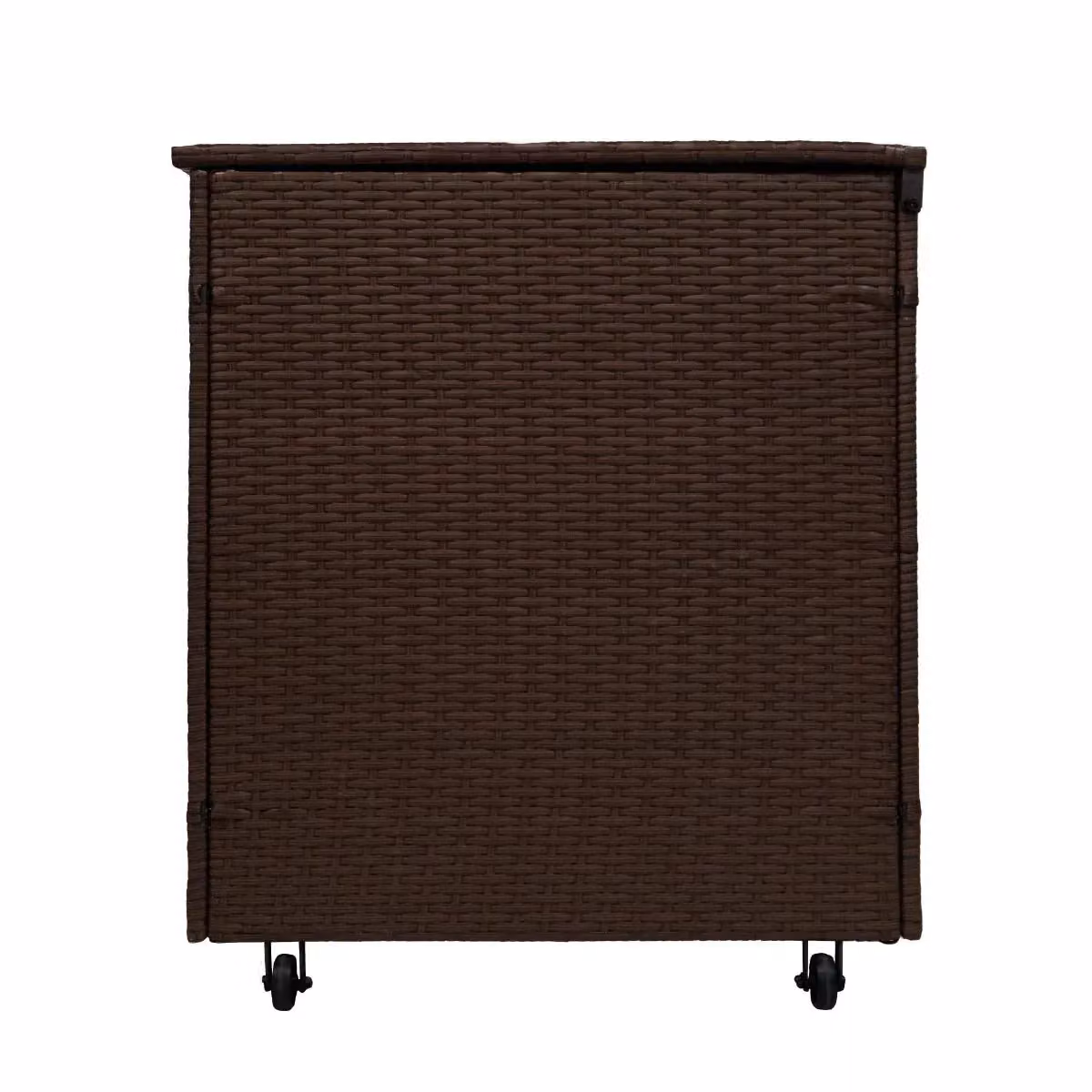Monstershop Modern Rattan Corner Set and Storage Box in Brown and Black – 6