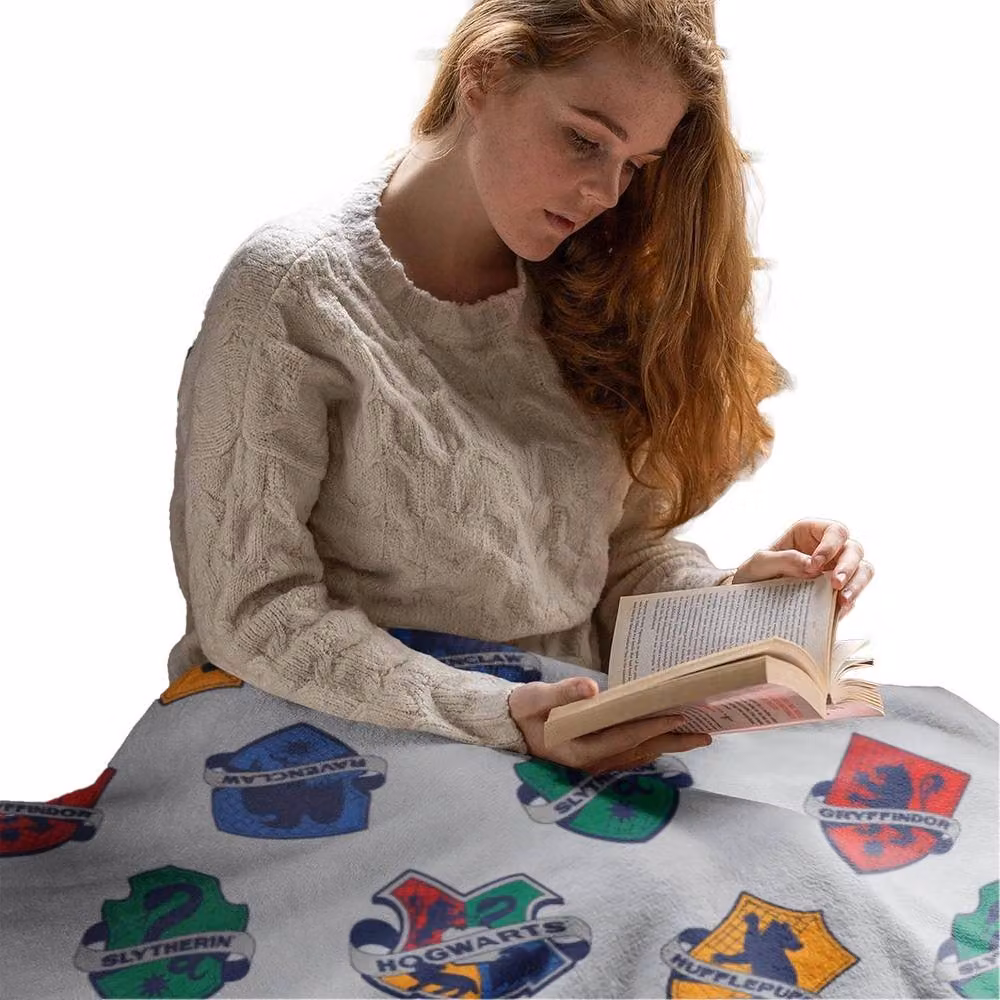 Harry Potter Multicolour Fleece House Crests Microfibre Crib Blanket – 3