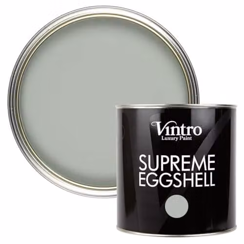 Vintro Duck Egg Blue/Green Eggshell Paint for Walls, Wood and Trim, 2.5 l