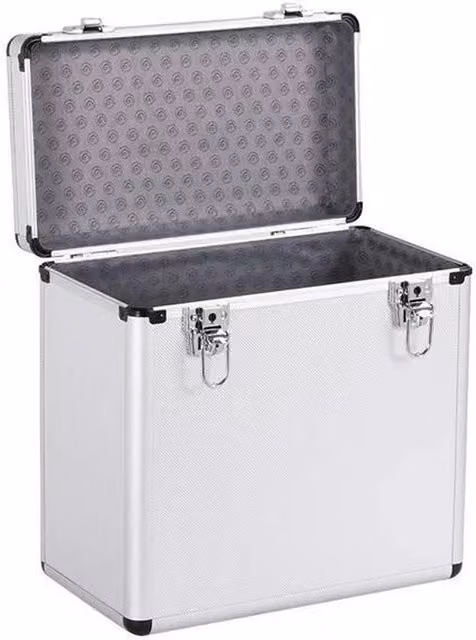 Kelvenix Flight DJ Case 12 inch Vinyl Case in Silver