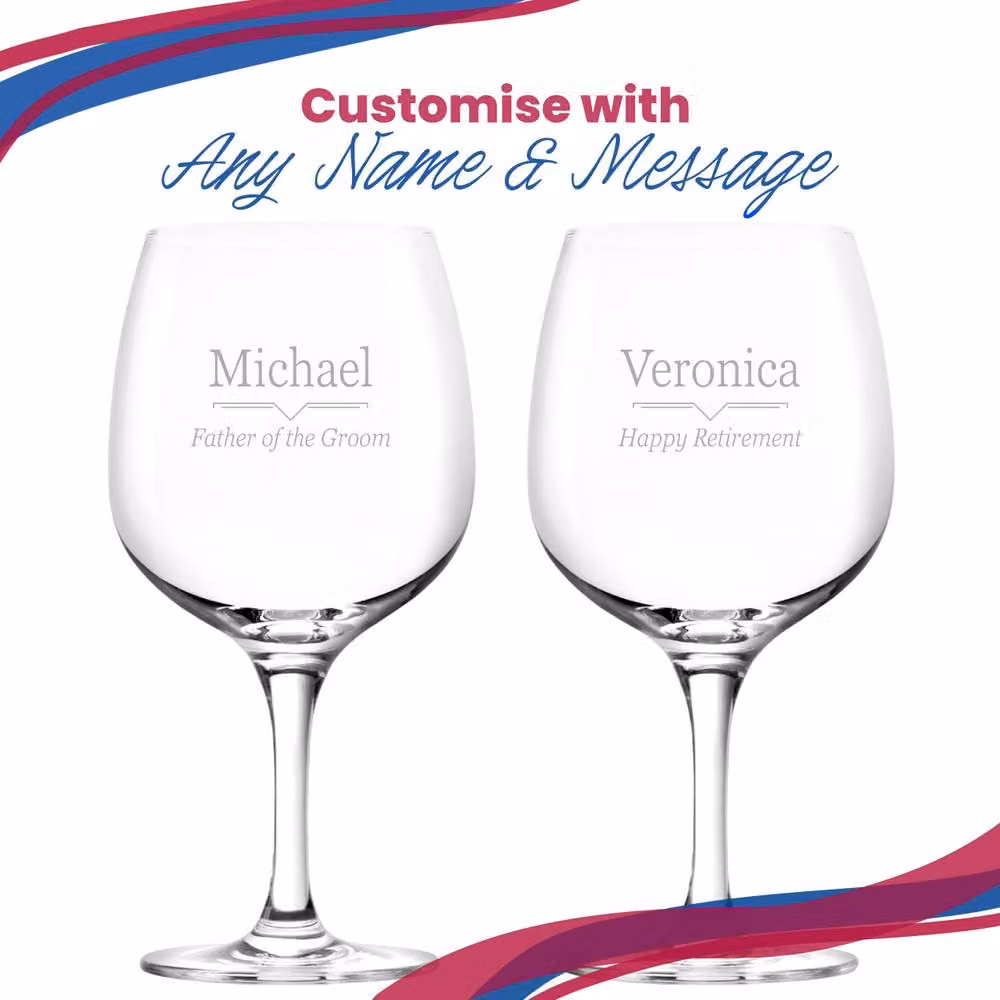 Uniqueful Personalised Spanish Gin Copa Balloon Cocktail Glass in Clear Glass – 3