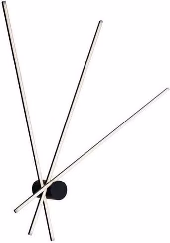 Netlighting SHANGHAI LED Semi Flush Ceiling Light, Black, W: 92 cm, D: 100 cm, H: 14.5 cm