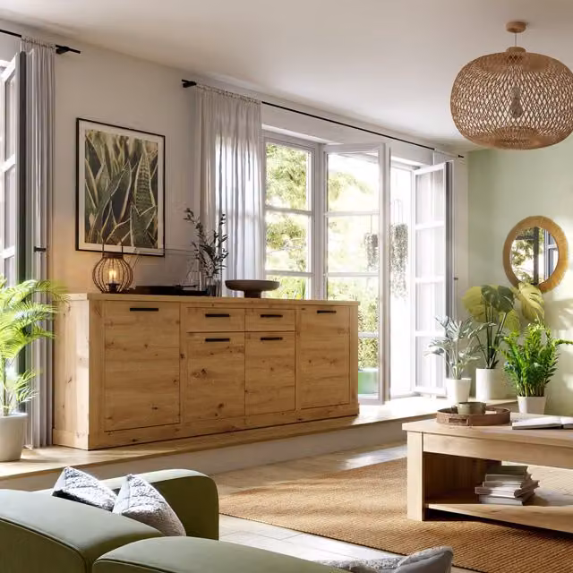 Furniture To Go Corona Sideboard in Oak Brown