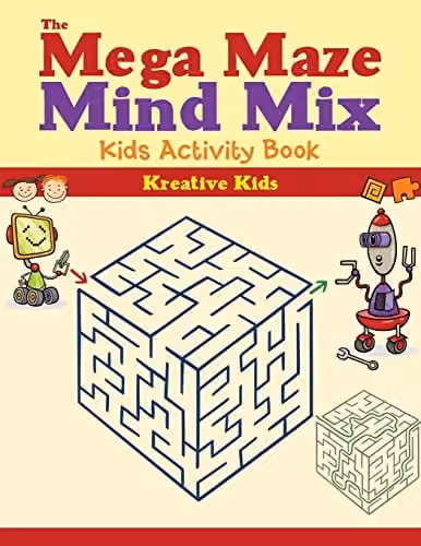 Kreative Kids The Mega Maze Mind Mix Kids Activity Book, Multicolour