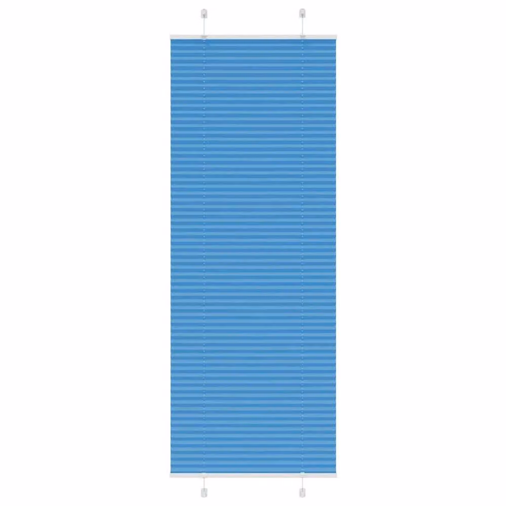 Berkfield Home Single Pleat Blue Polyester Semi-Transparent Corded Blind W: 70 cm, H: 200 cm – 2