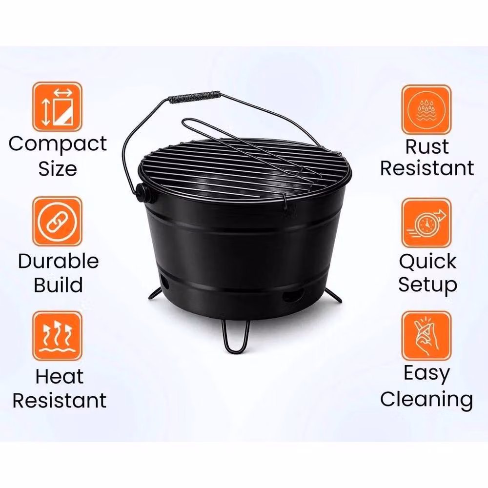 SPETLEK Black Kettle Charcoal BBQ Grill – 4