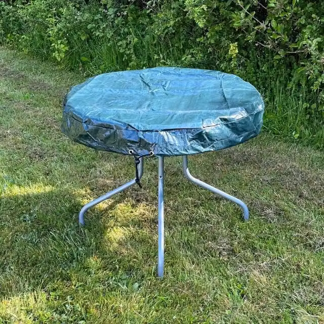 SPETLEK Waterproof Round Garden Table Top Cover in Green, 0.6m2