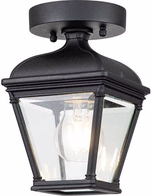 Netlighting Bayview Black Surface Mounted Outdoor Downlight IP44