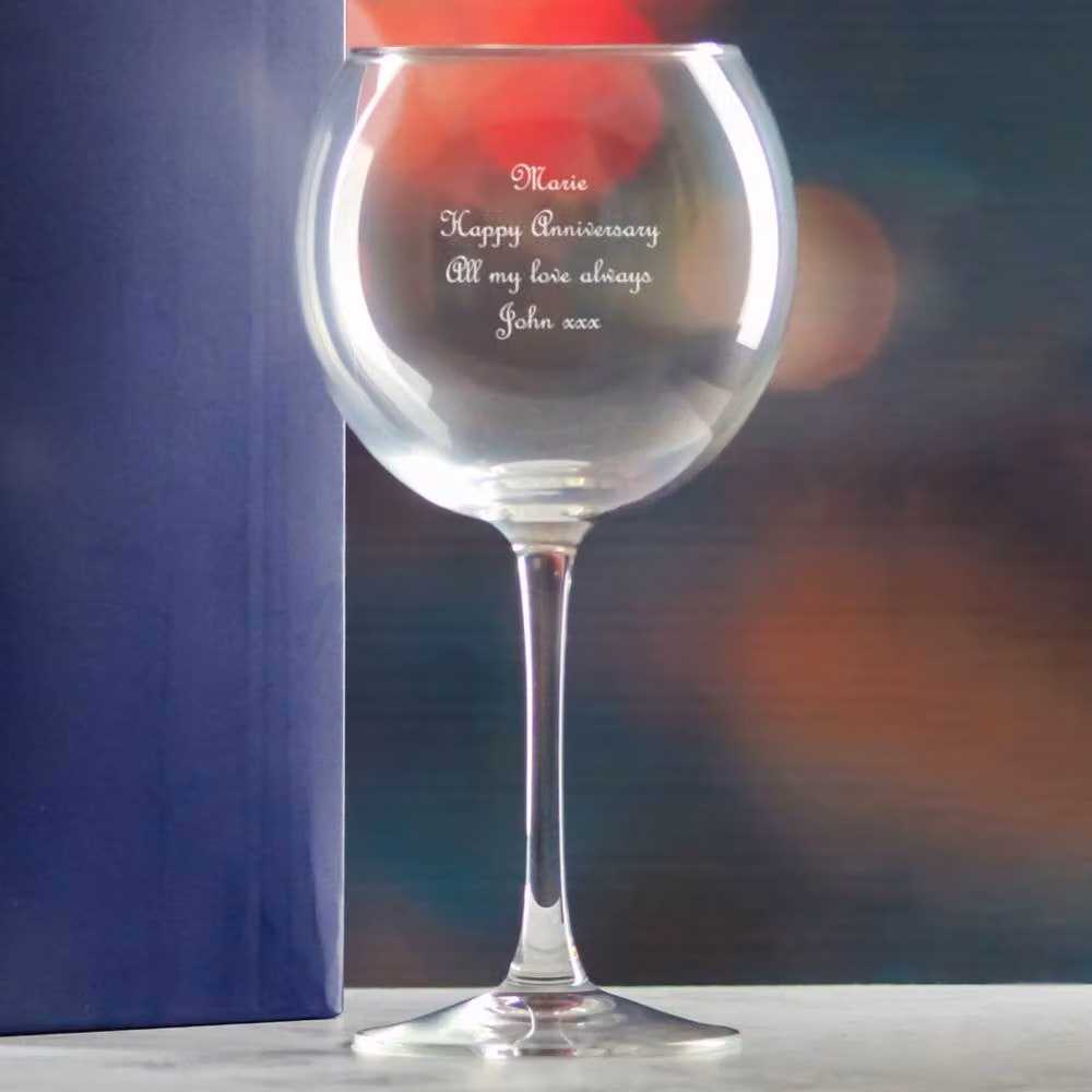 Uniqueful Personalised Vina Splendid Gin Balloon Cocktail Glass in Clear – 3