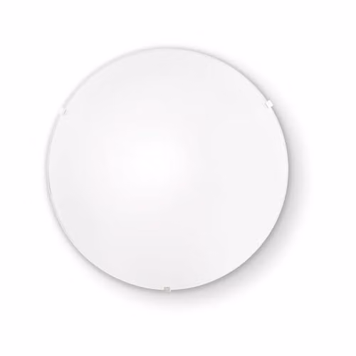 Netlighting Simply White Glass Dome Wall Light with E27 Bulb Holder