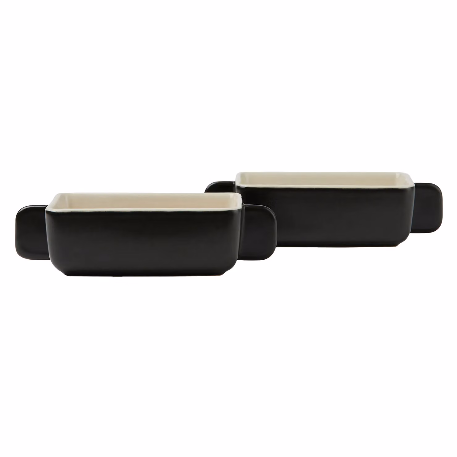 Vinga Monte Neu Mini Stoneware Casserole Dish Pack of 2, Black – 2